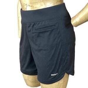 Reebok Play Dry Womens Sz S Black 5" Inseam Shorts Tennis Pickleball Gym 206J